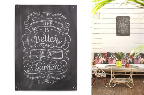 Een hit: tuinposters Een hit: tuinposters